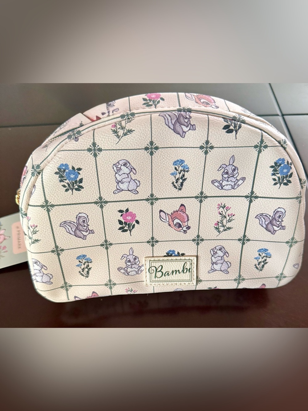 Primark x Disney Bambi & Friends Floral Cream Cosmetic Pouch